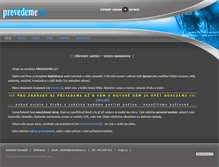Tablet Screenshot of prevedeme.cz